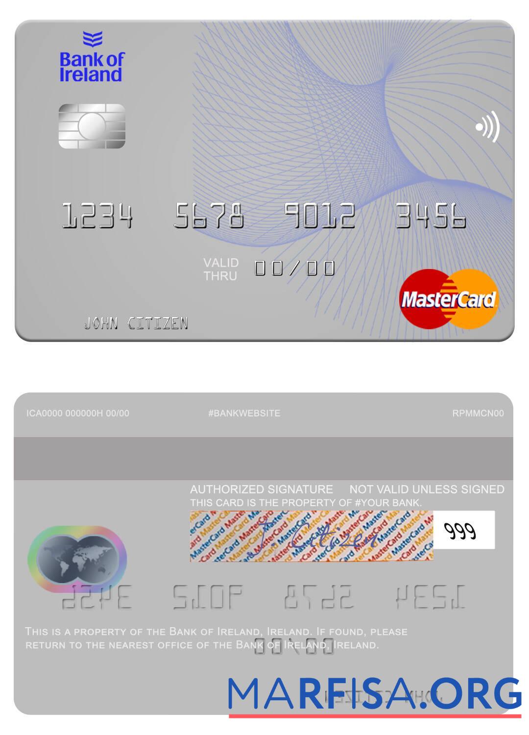 Realistic Ireland Bank of Ireland mastercard download for verification
